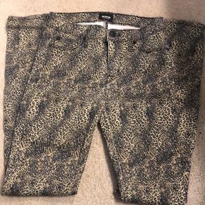 Hudson animal print skinny jeans